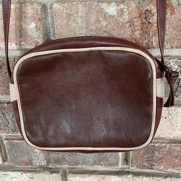 Vintage Antique Rosenbergs Leather Cross Body Tricolor Purse Handbag - Picture 3 of 6